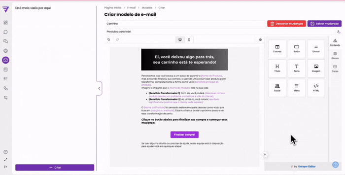 Demonstração E-mails
